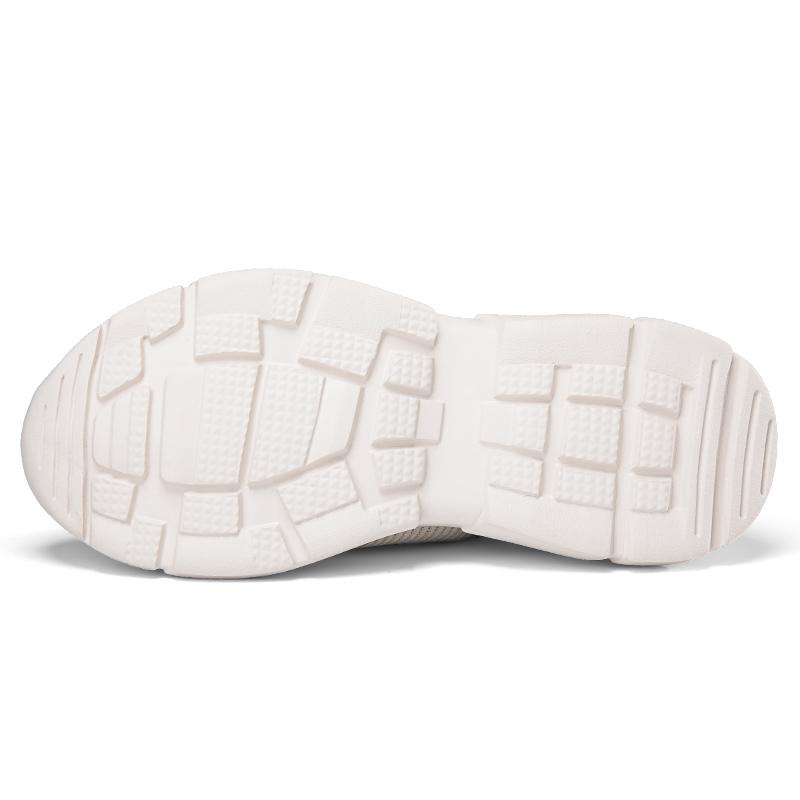 Women's Solid Color Breathable Sports Shoes Soft Soled Lightweight Sliding in Walking Shoes Low Cut Knitted Casual Shoes  Model