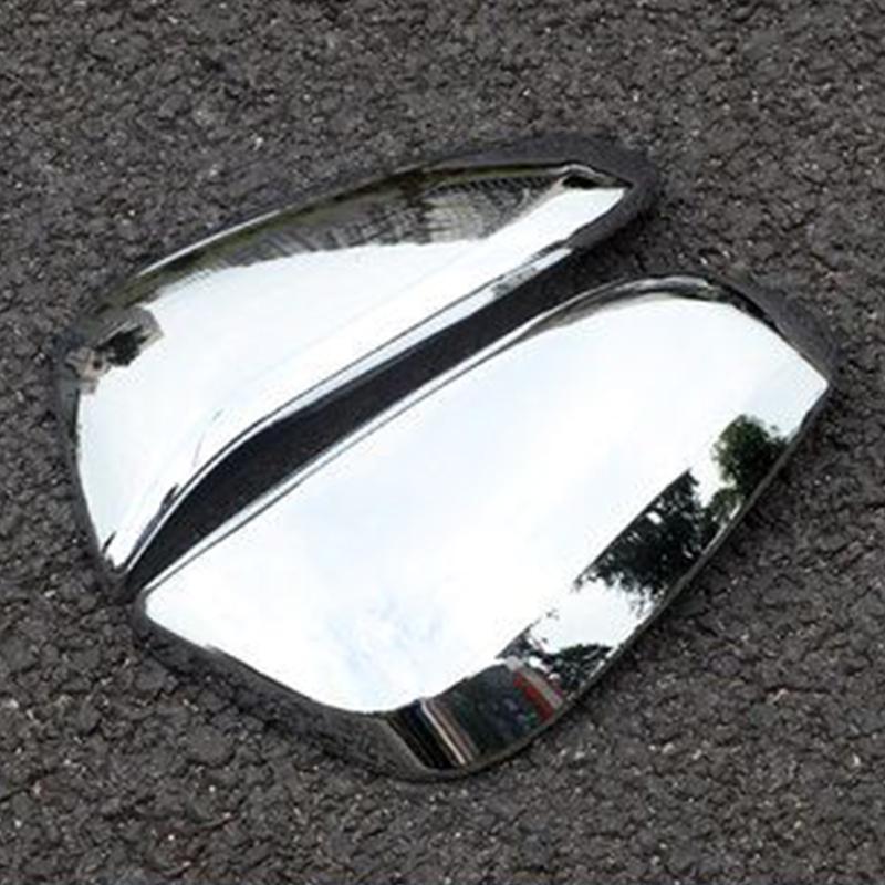 For TOYOTA RAV4 XA40 2013-2018 Car Rearview Mirror Cover Trim, Chrome Silver Side Turn Signal Mirror Covers 2014 2015 2016 2017