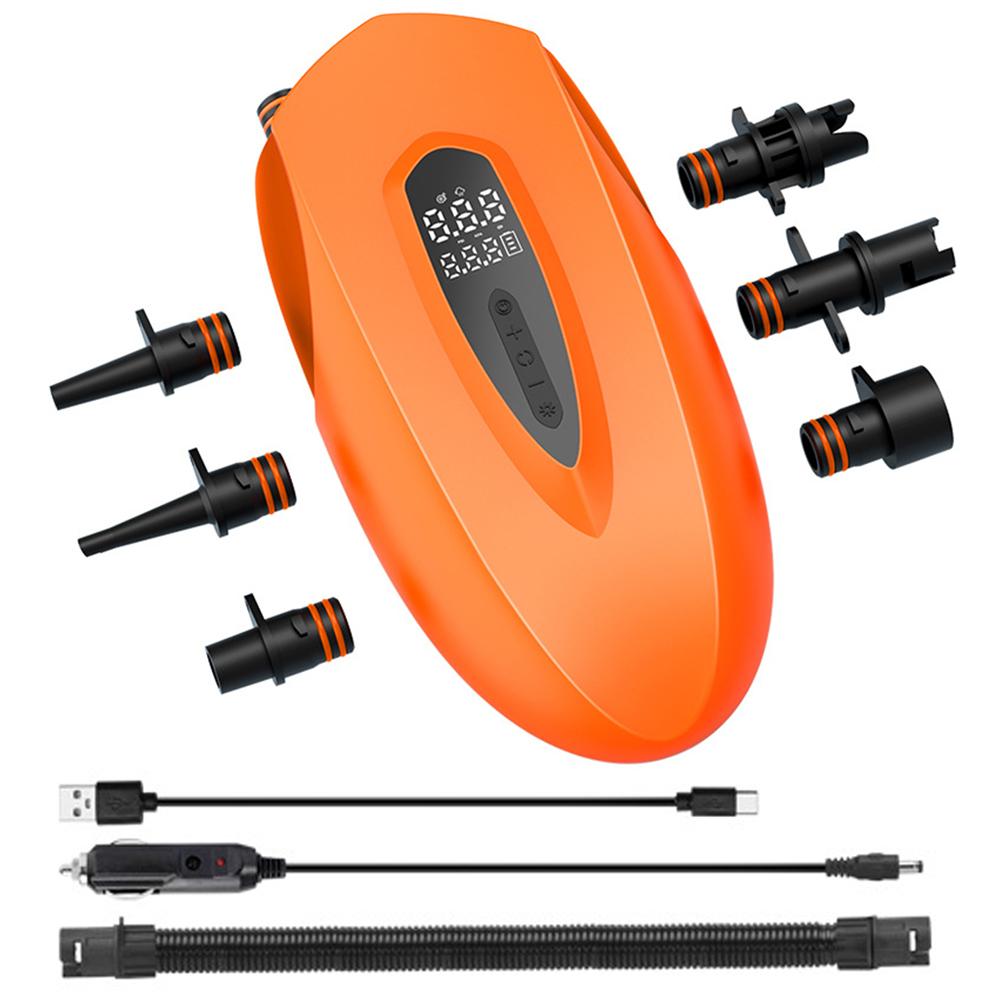

20PSI SUP Boat Inflatable Pump Digital Display Stand Up Paddle Board Pump Portable Air Compressor for Air Boat Kayak Mattress жовтий