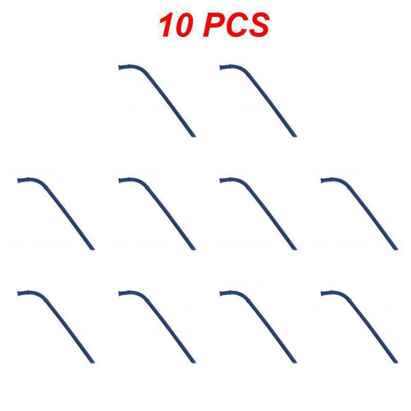 10~80PCS Straight Bent Drinking Straw Reusable Food Grade Silicone Colorful Kitchen Accessories Mug Straws Long Flexible