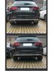 Stainless Steel Silver Exhaust Pipe Cover for 2020 Mercedes-Benz GLC 4WD Models