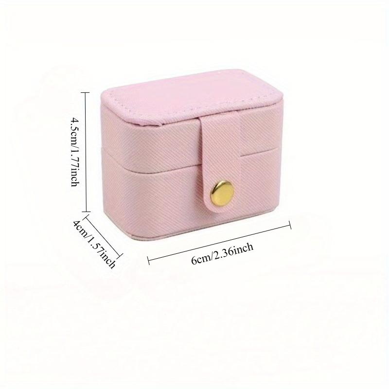 Mini Jewelry Storage Box, with A Button Flip Decoration Storage Box, Simple Ring Necklace Earrings Storage Box, Display Gift Box