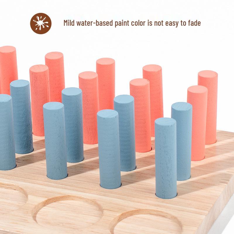 Children's Wooden Number Matching Arithmetic Board and Educational Math Toy