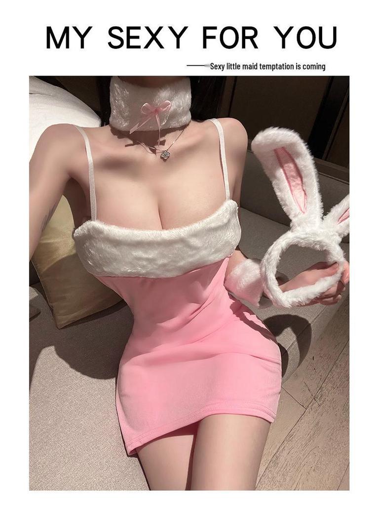 Bunny Girl Christmas Lingerie: Playful Role Play and Temptation Skirt for the New Year