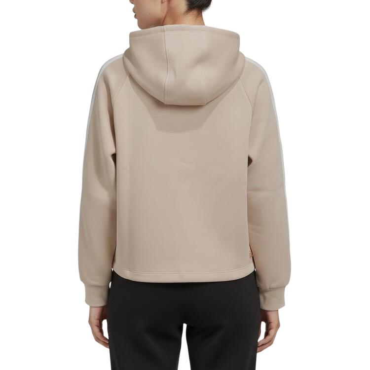 Adidas Sportswear Nyr Hooded Striped Pullover Long Sleeve Sweatshirt Women sweatshirt KH2696