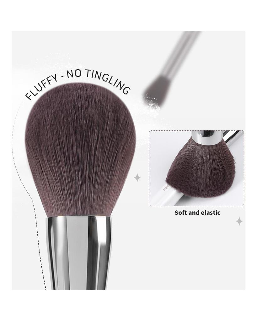 DUcare Professional 9Pcs Makeup Brush Set, Foundation Blending Concealer Blush Eyeshadow Contour Powder Brush with Travel Case