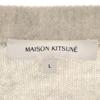 MAISON KITSUNE Moroccan Wool Blend Long Sleeve Sweater L White Men's Used