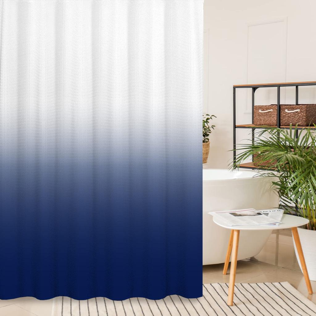 Ombre Beige Sage Shower Curtain, Lime Green Texture Fabric Gradient Bathroom Decor Waterproof Bathroom Curtains Set with Hooks