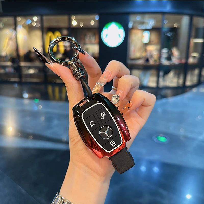 VFO1 For Mercedes Benz A C E S G Class GLC GLS W177 W205 W213 W222 X167 AMG Remote Car Key Case Cover Fob