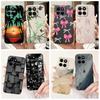 Shockproof Case For Honor X7c Cover HonorX7c 4G Funda Fashion Bowknot Marble Soft Liquid Silicone Cases For Honor 200 Smart Etui