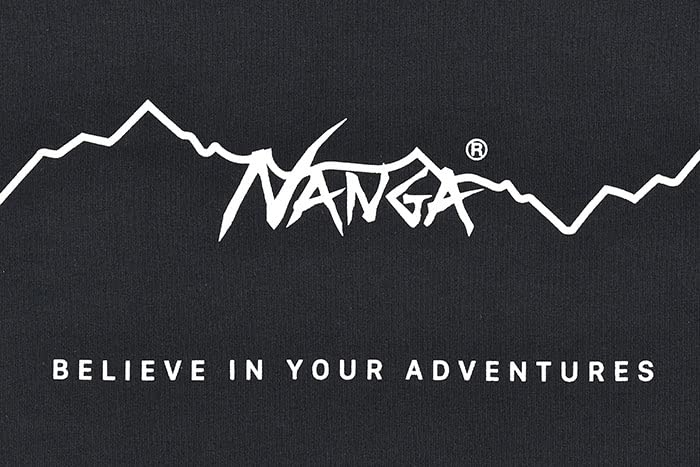 NANGA Dry Mix Flame Logo Short Sleeve UV for and Casual N1JR Men's Tee, Spring/Summer T-Shirt, Moisture-Wicking, Quick-Drying, Protection,