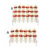 Trapezoidal Acrylic Ice Cream Cone Dessert Holder Tray Waffle Cone Display Stand Storage Rack Wedding Party Food Baking Tools