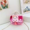 Cute Bow Doll Princess Decoration Children Plush Chain Shoulder Bag For Daily