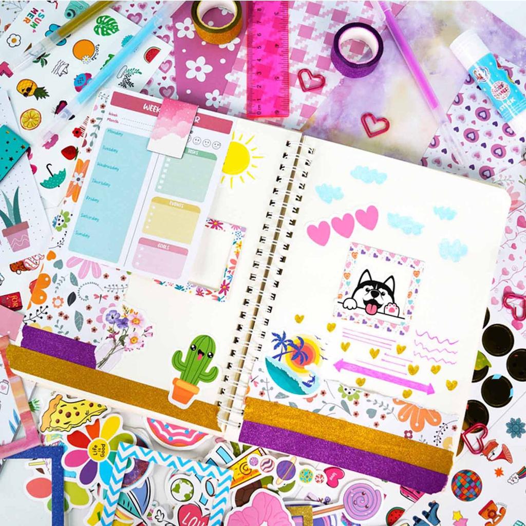 Girls DIY Journal Set - DIY Journal Set For Teen Girls, Stationery Set, Scrapbook And Journal Supplies Set, Journal Art Craft Set1ML