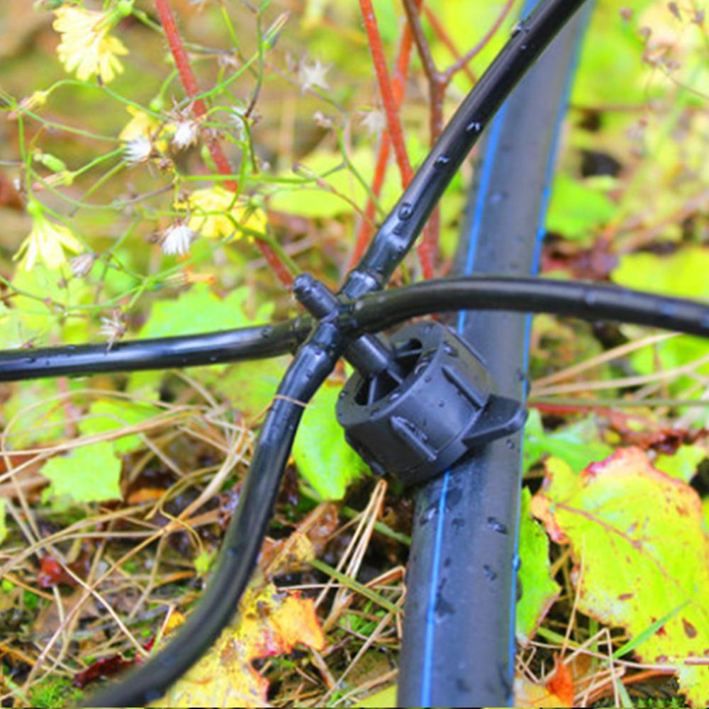 100/200 Pcs 2L/4L/8L Pressure Compensating Drip Emitters Adjustable Drippers Micro Connectors for Garden Lawn Drip Irrigation