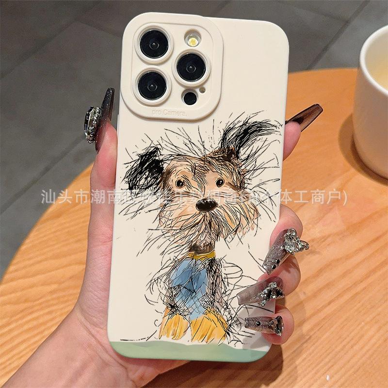 Cute Dachshund fits iPhone 16 Pro/17 phone cases, iPhone 15 protective cases, 14 Pro/13/12/11
