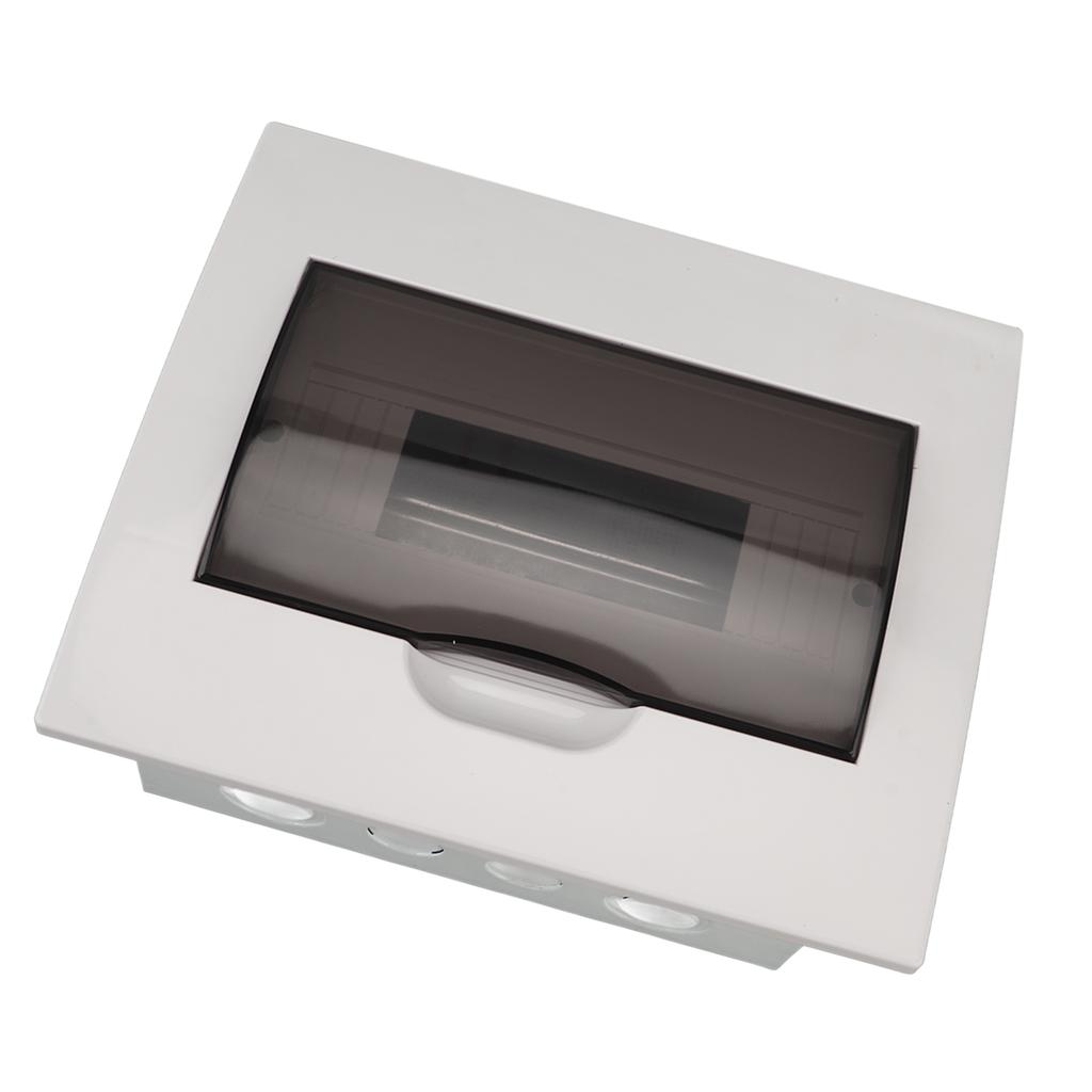 Innenverteilerkasten Schutz Unterputz 10-fach Sicherungskasten mit DIN-Schiene Klarsichtabdeckung