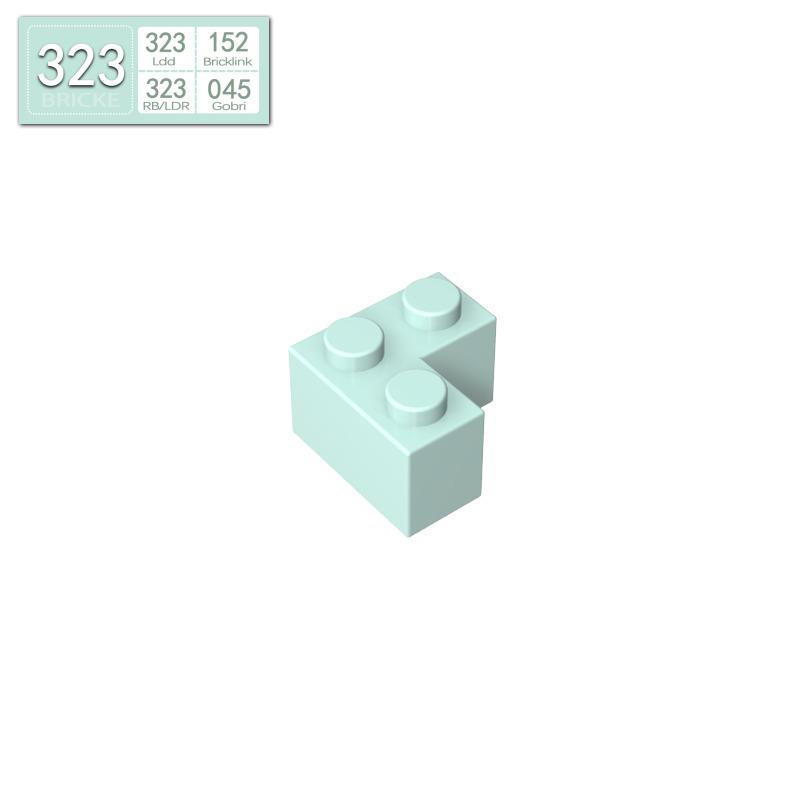 BRICKE 2x2 Right-Angle Brick, Compatible with Lego 2357, MOC Bulk Parts Building Blocks
