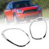 Front Hdlight Frame 2PCs Hd Lamp Cover 51139801573 Replacement for R60  