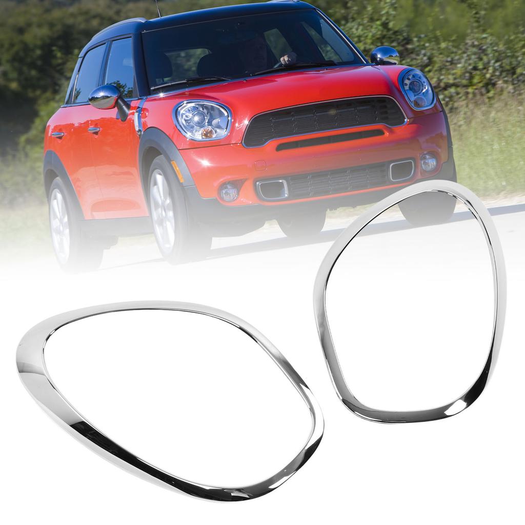 Front Hdlight Frame 2PCs Hd Lamp Cover 51139801573 Replacement for R60  