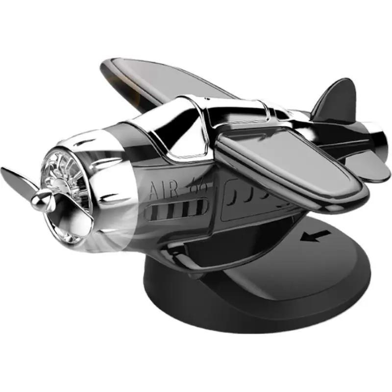 360° Car Solar Airplane Ornaments Car Center Powered Aircraft Interior Decor Ornaments Accessories Car Console A5t3
