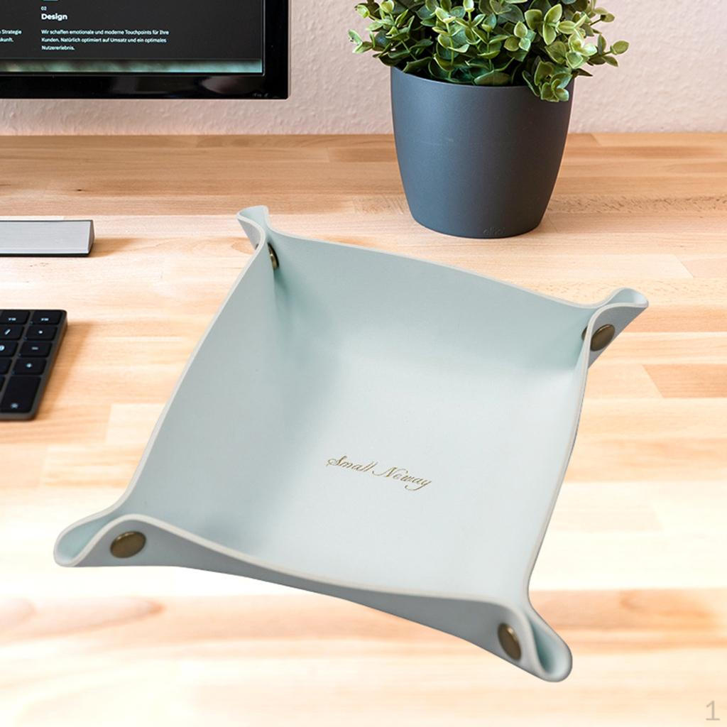 Шикарный складной туалетный столик-органайзер Креативный комод Изящный органайзер для украшений, мелочей, парфюма, ключей, монет Blue S