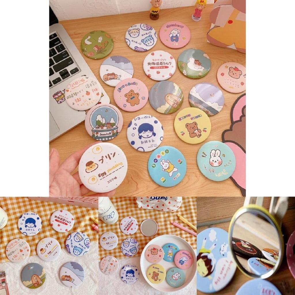 Fashion Mini Makeup Mirror Pocket Compact Cosmetic Vanity Girls Mirror