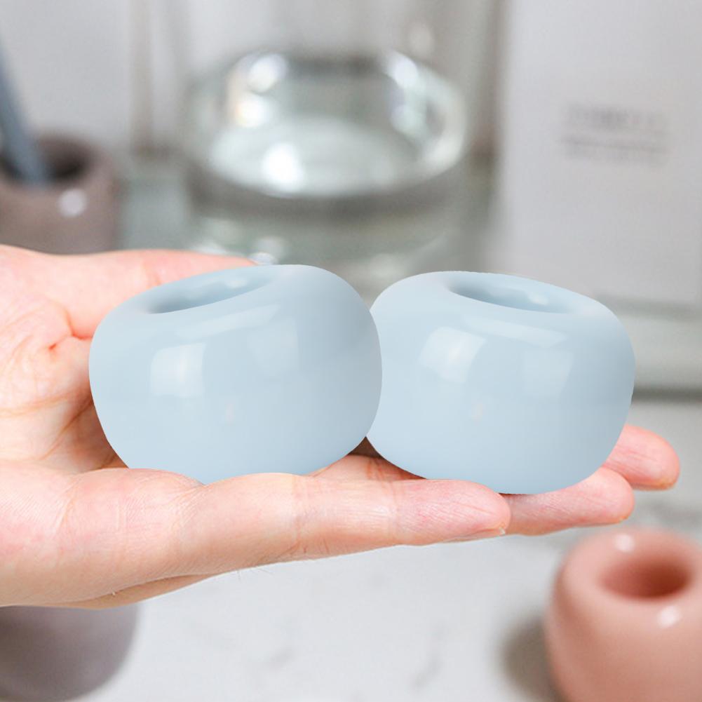 Donut Ceramic Toothbrush Holder Novel Candy Color Cute Multifunctional Toothbrush Base