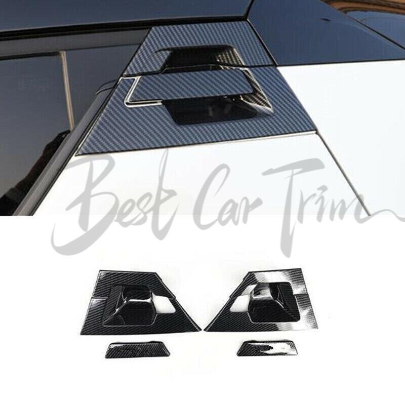 For Toyota C-HR CHR 2016-2022 Carbon Fiber 4X Rear Door Handle Bowl Cover Trim