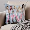 GirlGroup Kpop YYOUNG PPOSSE Cushion Cover Pillowcase Antidustmite Invisible Zipper Short Plush Sofa Cushion
