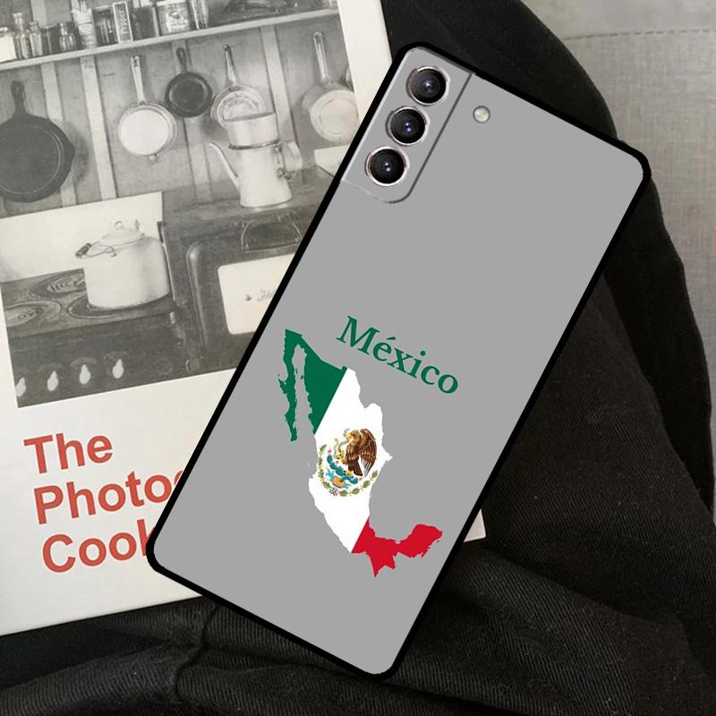 Mexico Flag Phone Case For Samsung Galaxy S24 S22 S23 Ultra S20 S21 S24 FE S9 S10 Plus Note 10 20 Ultra