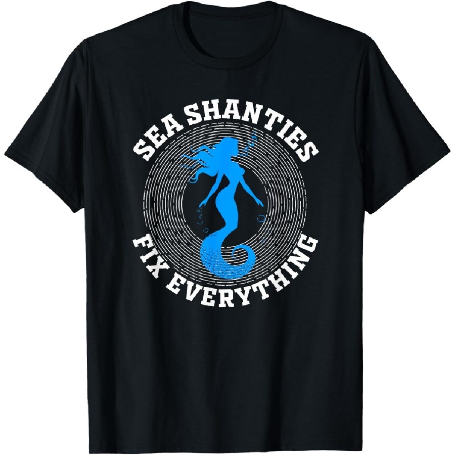 

Sea Shanty Song Enthusiasts Shanty Singers T-Shirt(16) XXXXXL чорний