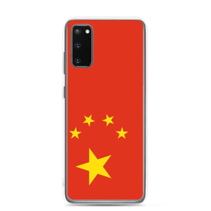 Coque Téléphone - Samsung - Galaxy S20 Plus - Drapeau Chine - Souple - Multicolore