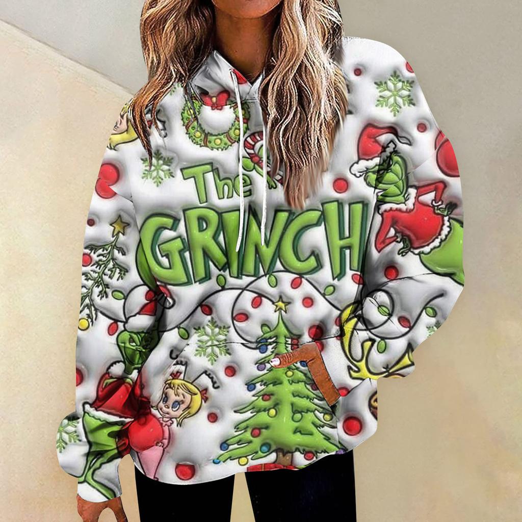 Women's Fashion Daily Versatile Casual Crewneck Sweatshirts Graphic Daily Long Sleeve Gradient Patchwork Printed Top Sweatshirts