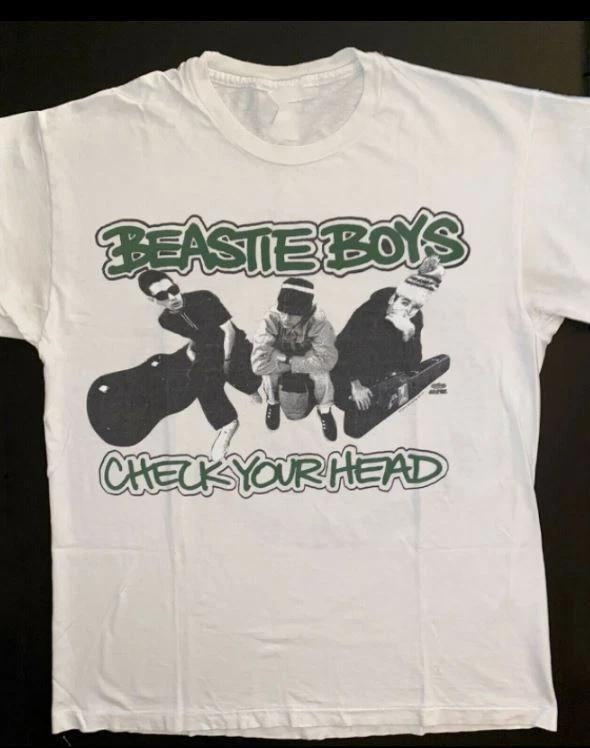 Рубашка Beastie Boys Check Your Head Все размеры Белая Унисекс Рубашка S