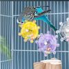 Interactive Parrot Toy Bird Cage Toy for Parrots Rotating Treat Dispenser for Mental Stimulation and Entertainment