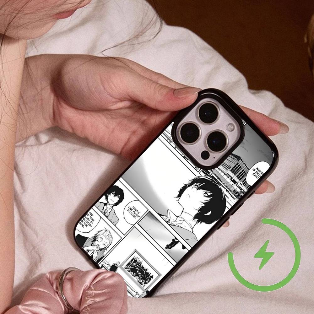 Anime O-Oshi No K-Ko Magnetic Wireless Charge Phone Case For IPhone 14 13 12 11 15 16 17 Pro Max Magnetic Cover