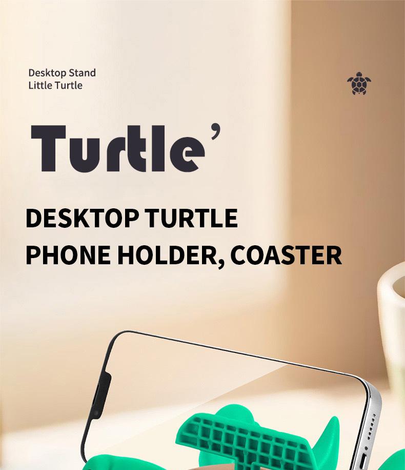 2 Pieces/1 Piece Of Fun And Quirky Turtle Phone Holder Fun And Stress Relieving Suitable For Lazy Phone Holders