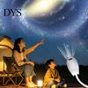 Space Theme Room Decor Starry Sky Night Light Projector, 2-in-1 Mini LED Ceiling Wall Projection Camping Atmosphere Projector Lamp with 360