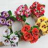 32cm Fake Flowers Flowers Bundle Faux Pansy Flowers Artificial Pansy Flowers  Home Decoration