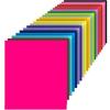 OFIXO Fluorescent Color Origami Paper 15 Cm X 15 Cm Pack of 200 Sheets Both Side Coloured for Origami, Scrapbooking, Hob