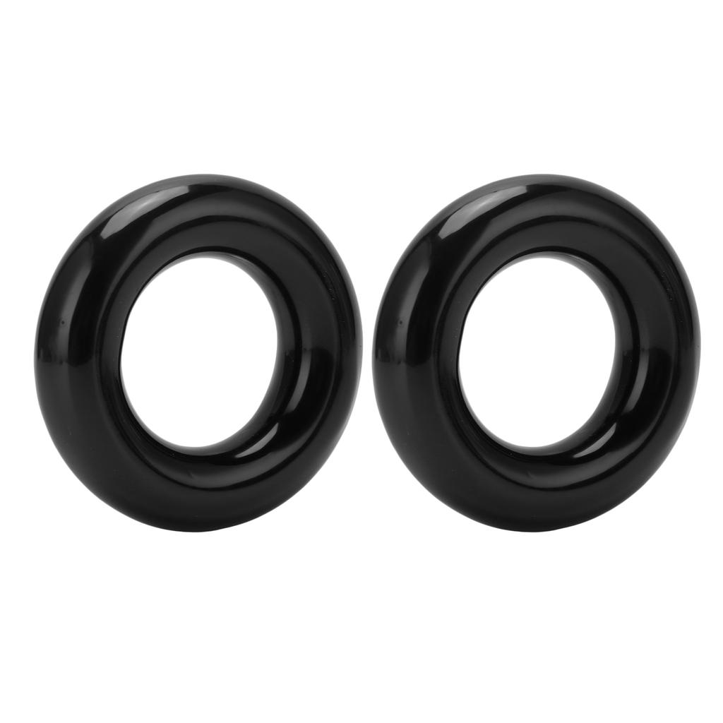 2pcs Golf Weighting Ring Round Glossy Trainning Club Swing Weight Donut for Warm Up Black