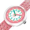 Wristwatch SPARKLY MELON FPNP179 Girls Pink [Flick Flack] Kids'
