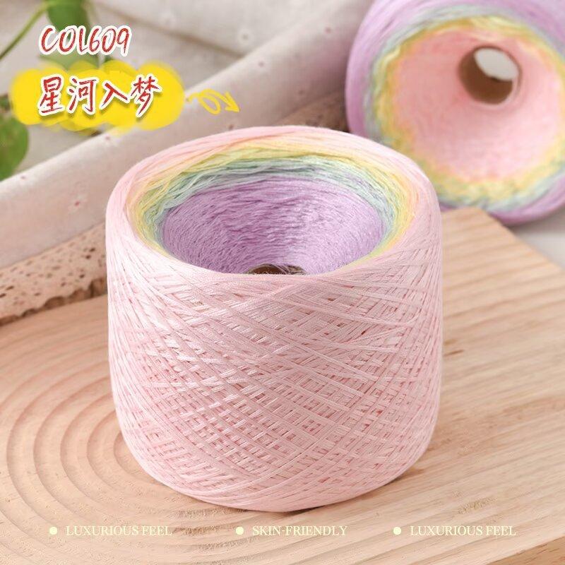 300G Gezwirnte Baumwolle Mischung Fantasie Kuchen Garn Handgemacht DIY Gestrickt Haken Schal Mantel Schal Garn
