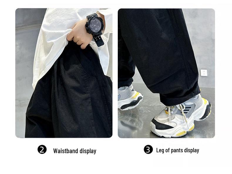 2025 Jungen Casual Weitbeinige Cargohose für Frühling und Herbst