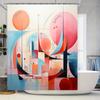 Abstract Art Shower Curtain Splash Drop Drip Design for Bathroom Decor Modern Watercolor Print In Various Sizes Ships Worldwide