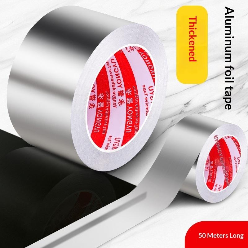 Foil Duct Tape Waterproof Tape Aluminum Foil Tape Patch & Seal Tape, Insulation Adhesive Metal Tapes For Ductwork, Sealing Etc