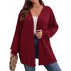 Autumn/Winter 2024 Women's Long Sleeve Solid Color Loose Knit Cardigan Jacket