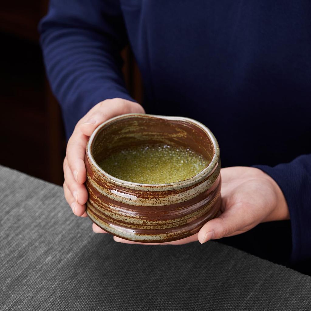 POKALOTEA Matcha Tea Set, 9-Piece Set, Tea Utensils, Matcha Bowl, Chasen, Chashaku, Chakasa, Matcha Sieve, Cotton Tea Cloth, Tea Caddy,