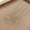 Pink Color Ballet Shoe Pendant Women's Necklace, Exquisite and Elegant Jewelry Gift for Girlfriends and Friends
